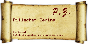 Pilischer Zenina névjegykártya